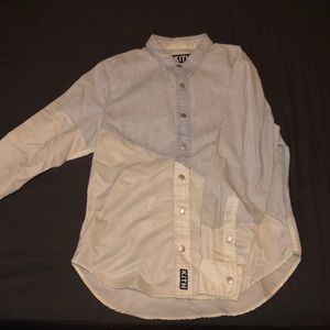 Kith Two-Tone Denim/Windbreaker Button Up